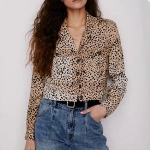 Silky cheetah Button Down